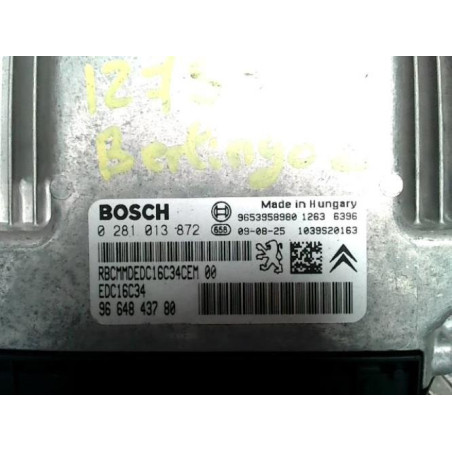 Calculateur CITROEN BERLINGO 2 PHASE 1 d’occasion