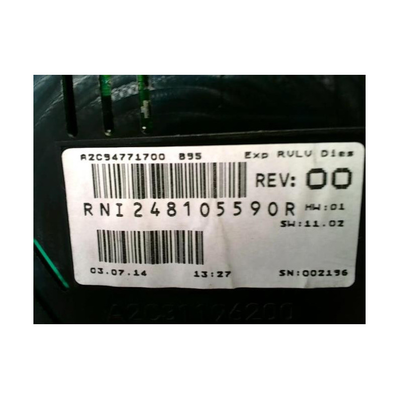 Compteur RENAULT MEGANE 3 PHASE 3 d’occasion