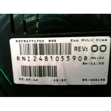 Compteur RENAULT MEGANE 3 PHASE 3 d’occasion