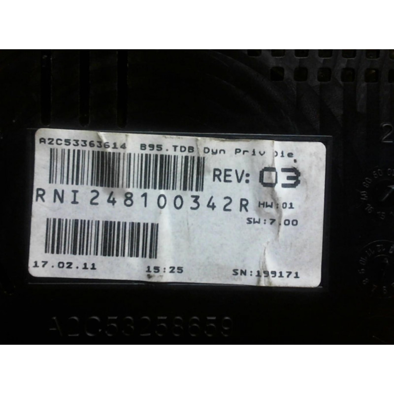 Compteur CITROEN C3 PH 2 (FC/FL/FT) HDI d’occasion