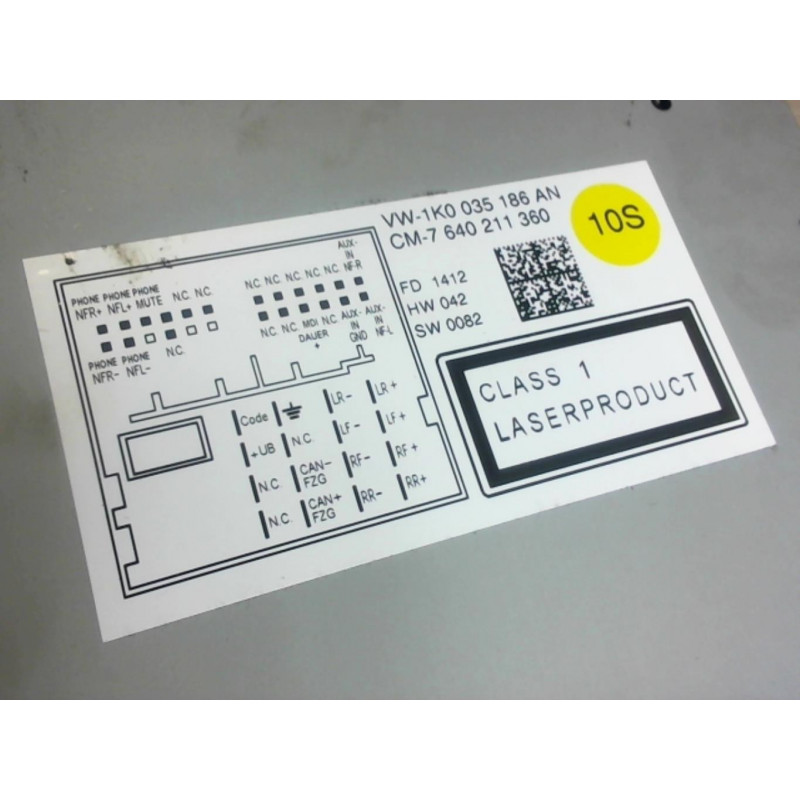 Autoradio d'origine VOLKSWAGEN GOLF VI d’occasion