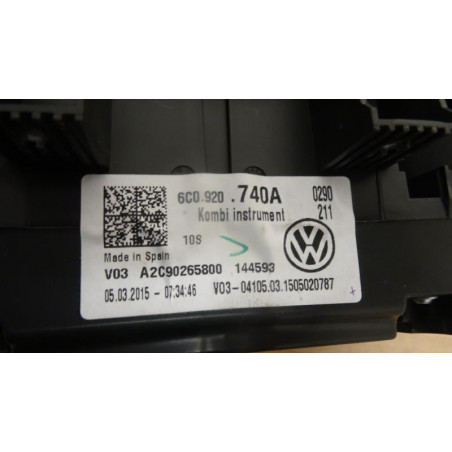 Compteur VOLKSWAGEN POLO V (6R/6C) PHASE 2 d’occasion