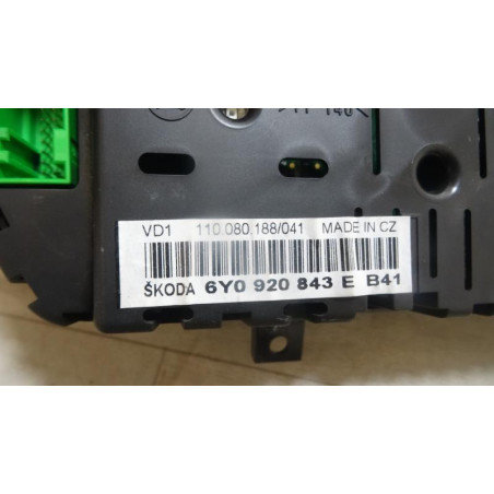 Compteur SKODA FABIA I PHASE 2 d’occasion