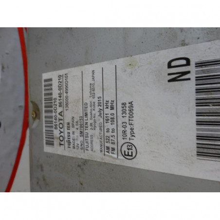 GPS TOYOTA YARIS III 1.5 HYBRID d’occasion