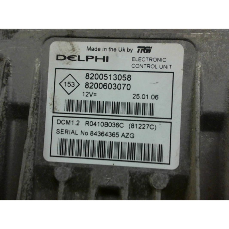 Calculateur moteur DACIA LOGAN d’occasion