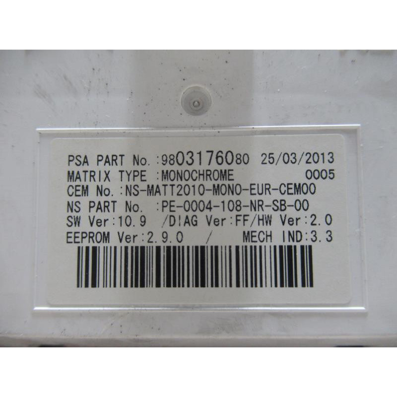 Compteur PEUGEOT 508 d’occasion