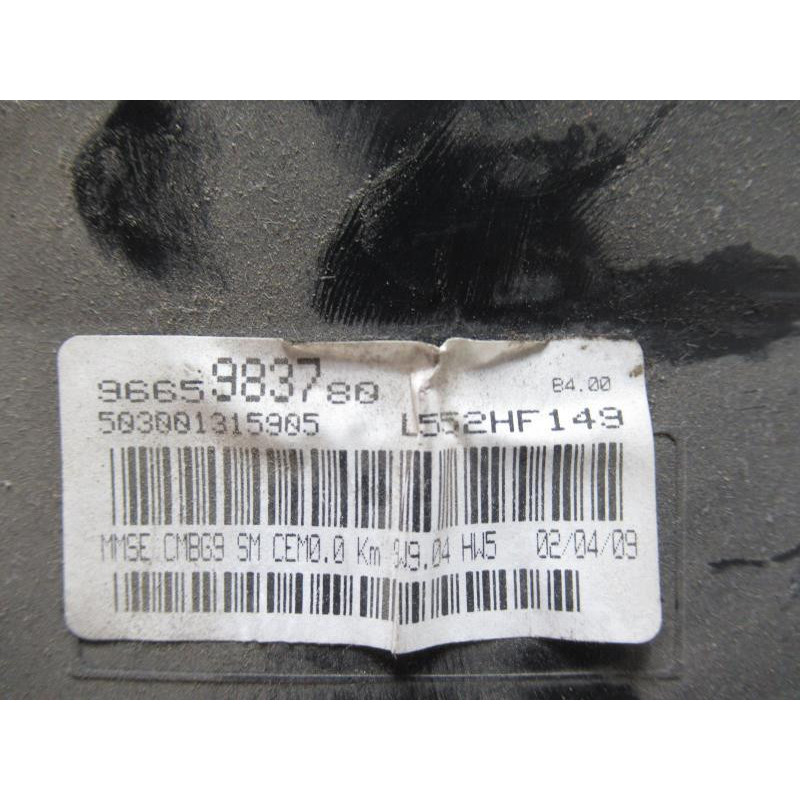 Compteur PEUGEOT EXPERT II PHASE 1 FOURGON d’occasion
