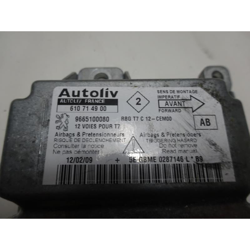 Boitier air bag PEUGEOT 308 PHASE 1 d’occasion
