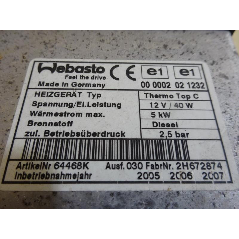 Chauffage auxiliaire BMW X5 (E53) PHASE 2 d’occasion