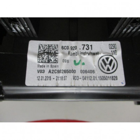 Compteur VOLKSWAGEN POLO V (6R/6C) PHASE 2 d’occasion