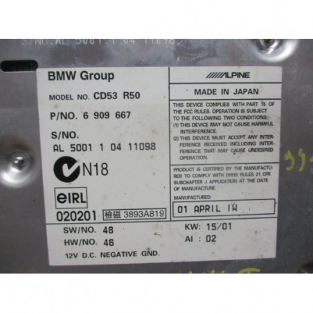 Autoradio d'origine MINI MINI I (R50/53) d’occasion