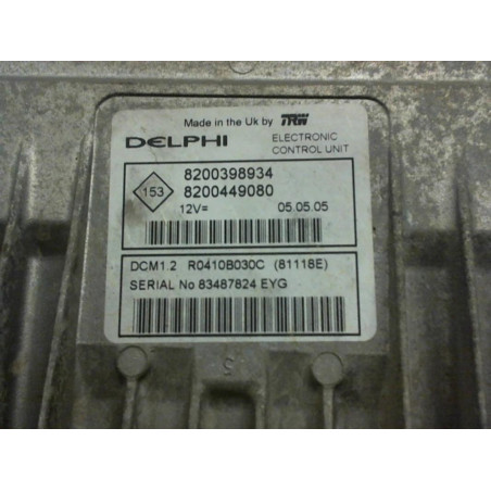 Calculateur moteur RENAULT MODUS PHASE 1 d’occasion