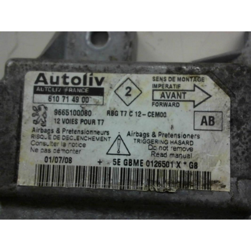 Boitier air bag PEUGEOT 308 PHASE 1 d’occasion