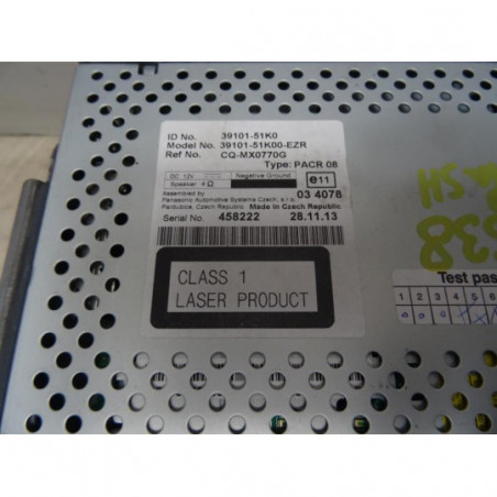 Autoradio d'origine SUZUKI SPLASH d’occasion