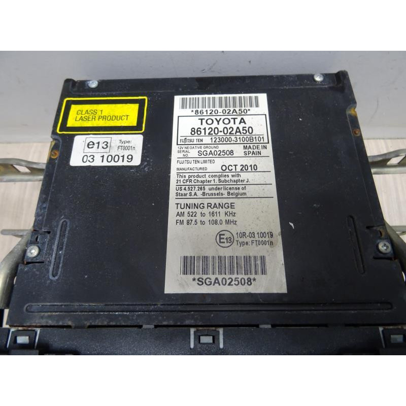 Autoradio d'origine TOYOTA AURIS 1 PHASE 2 d’occasion