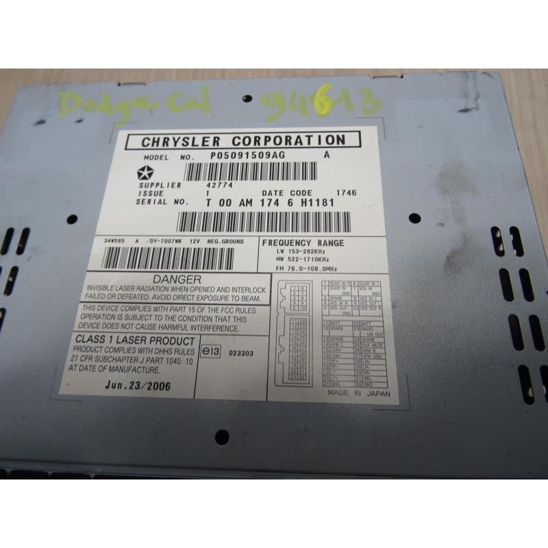Autoradio d'origine DODGE  d’occasion
