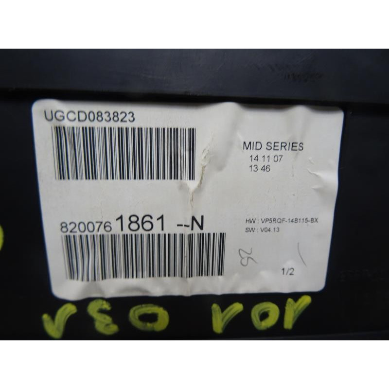 Compteur RENAULT CLIO 3 PHASE 1 d’occasion