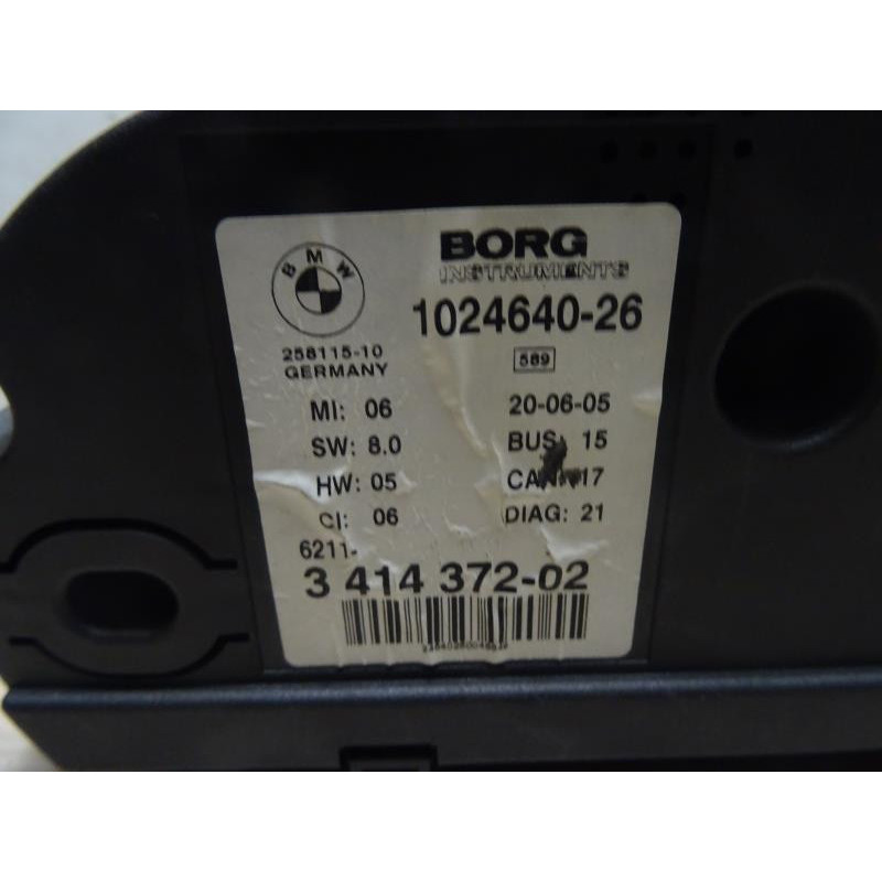 Compteur BMW X3 E83 PHASE 1 d’occasion
