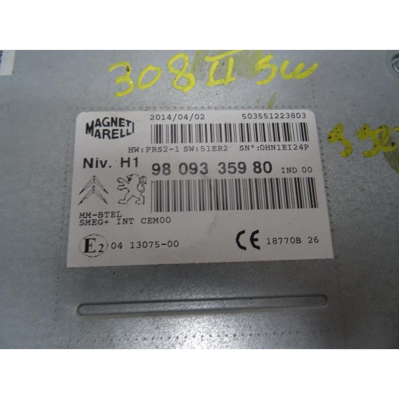 Autoradio d'origine PEUGEOT 308 2 SW PHASE 1 BREAK d’occasion