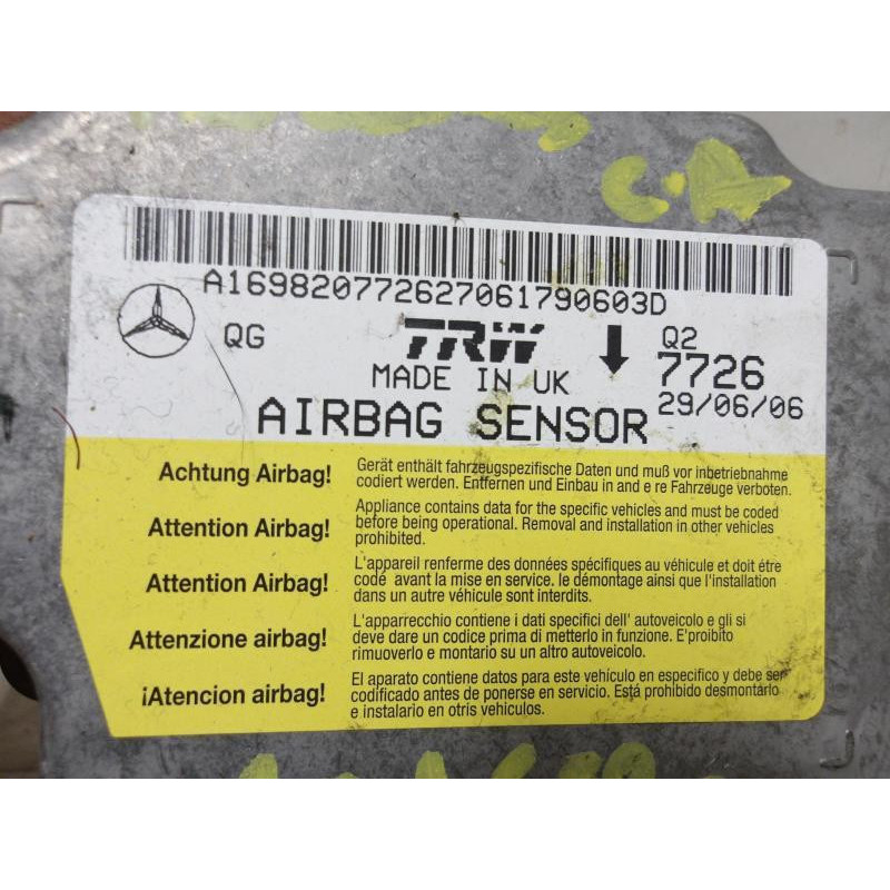 Boitier air bag MERCEDES CLASSE A 169 PHASE 1 d’occasion