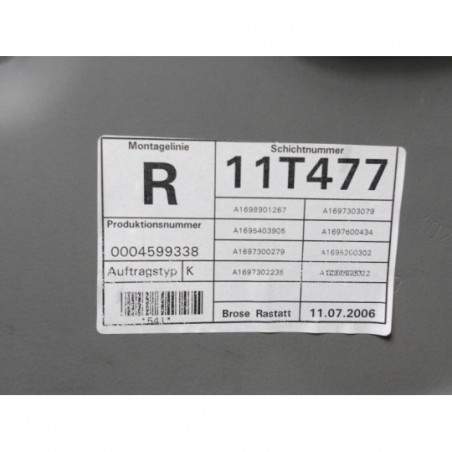 Mecanisme de leve vitre electrique arriere gauche MERCEDES CLASSE A 169 PHASE 1 d’occasion