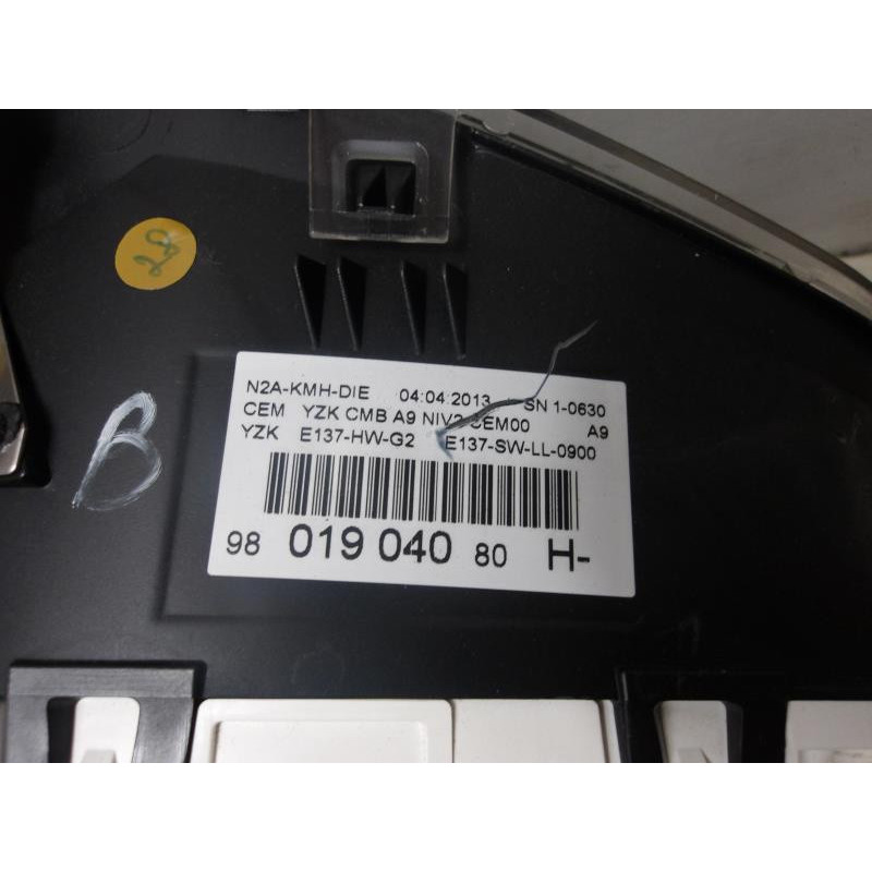 Compteur PEUGEOT 208 1 PHASE 1 d’occasion
