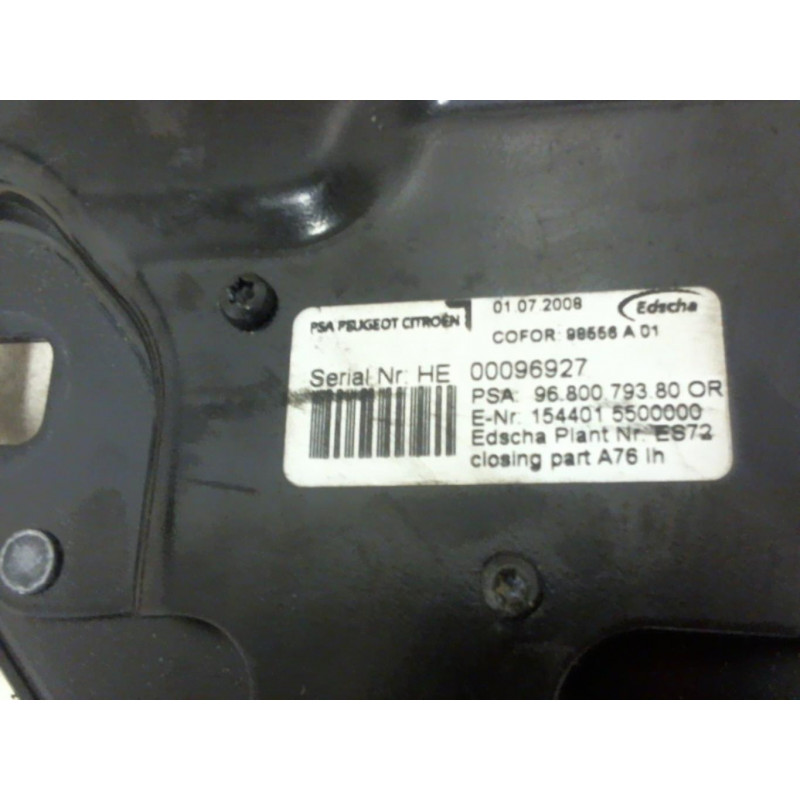 Mecanisme de toit ouvrant PEUGEOT 207 PHASE 1 CABRIOLET d’occasion