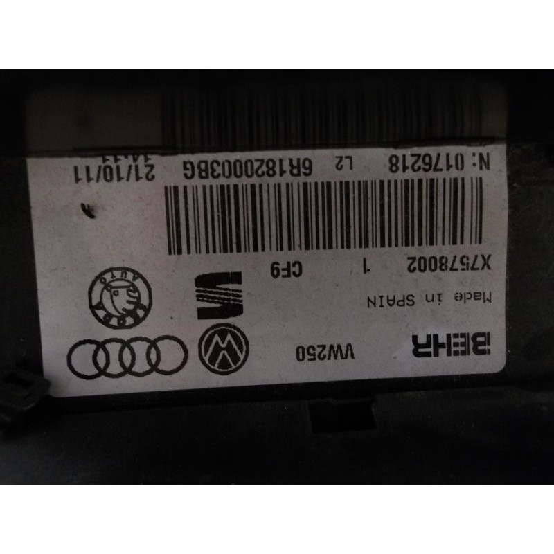 Bloc chauffage VOLKSWAGEN POLO 5 PHASE 1 d’occasion