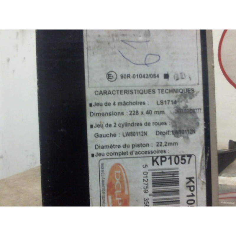 Kit de freins arriere RENAULT  d’occasion