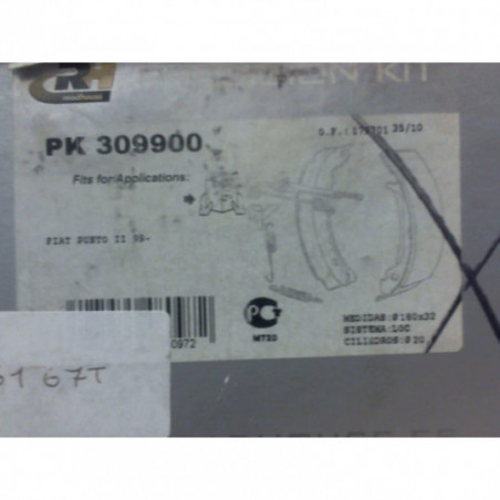 Kit de freins arriere FIAT  d’occasion