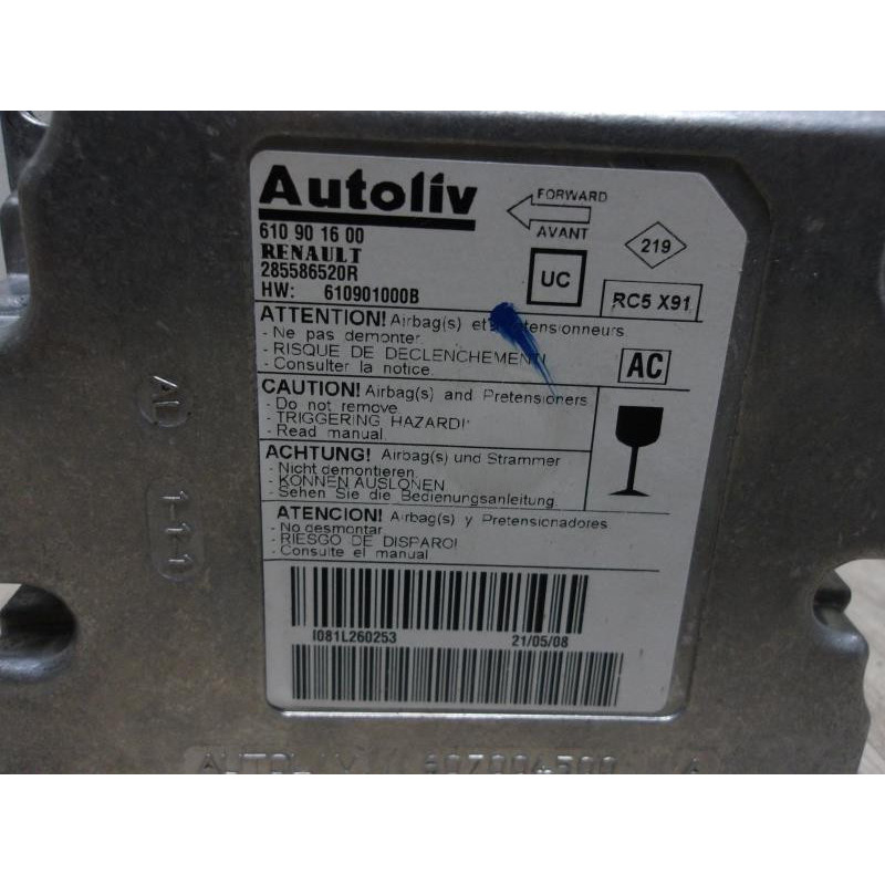 Boitier air bag RENAULT LAGUNA 3 PHASE 1 d’occasion