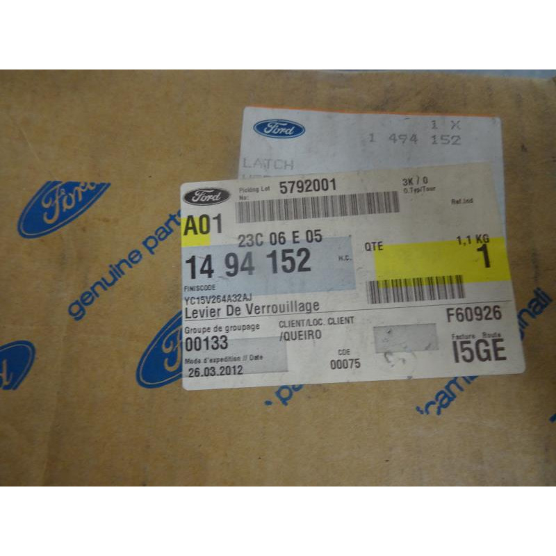 Serrure avant droit FORD TRANSIT III COMBI d’occasion