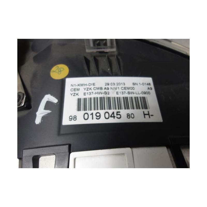 Compteur PEUGEOT 208 1 PHASE 1 d’occasion