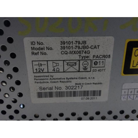 Autoradio d'origine SUZUKI SX4 1 d’occasion