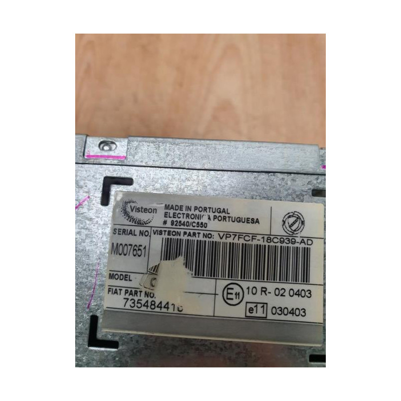 Autoradio d'origine FIAT BRAVO 2 d’occasion