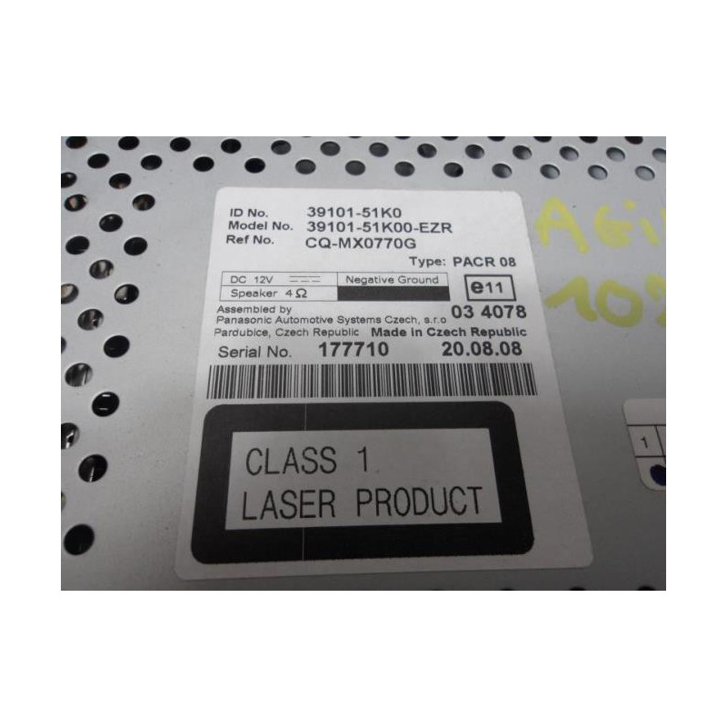 Autoradio d'origine OPEL AGILA B d’occasion