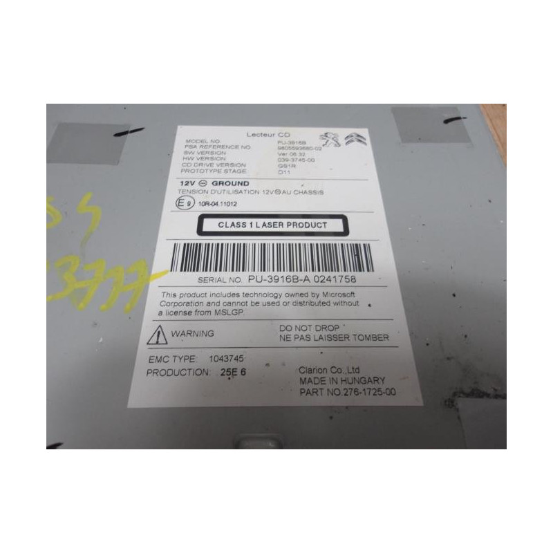 Chargeur CD DS DS4 1 PHASE 1 d’occasion