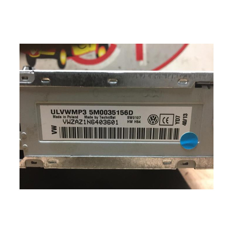 Autoradio d'origine VOLKSWAGEN POLO 5 PHASE 1 d’occasion