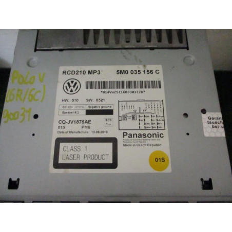 Autoradio d'origine VOLKSWAGEN POLO V (6R/6C) PHASE 1 d’occasion