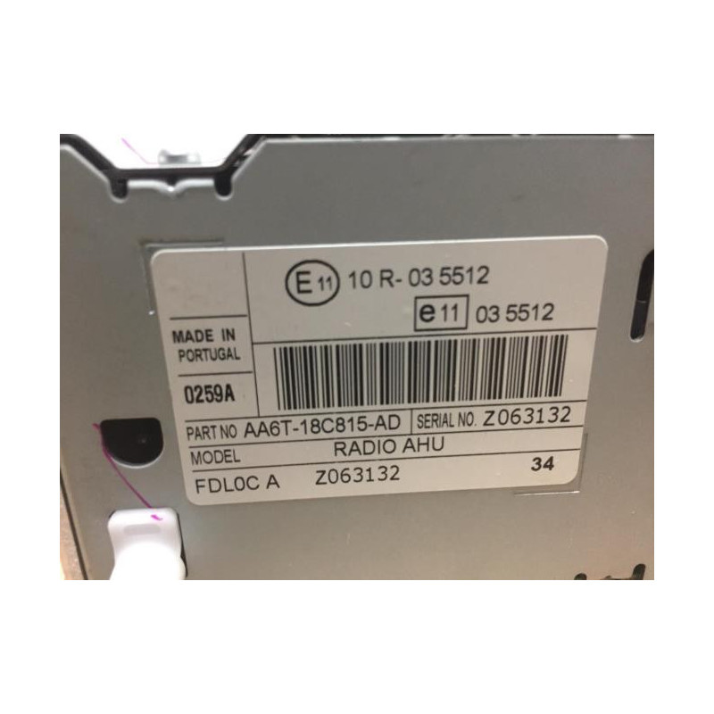 Autoradio d'origine FORD FIESTA 6 PHASE 1 d’occasion