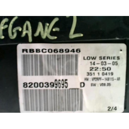 Compteur RENAULT MEGANE 2 PHASE 1 d’occasion