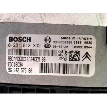 Calculateur moteur CITROEN C4 1 PHASE 1 d’occasion