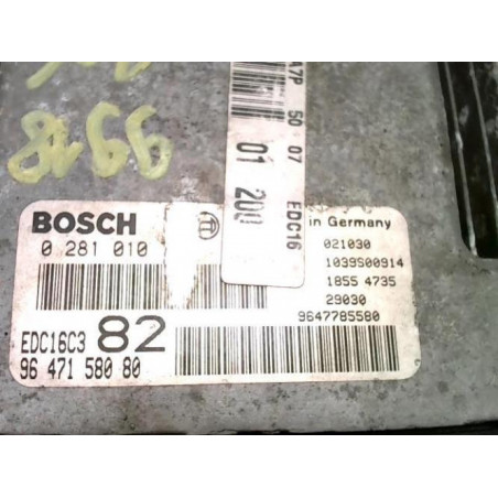Calculateur moteur PEUGEOT 206 PHASE 1 d’occasion