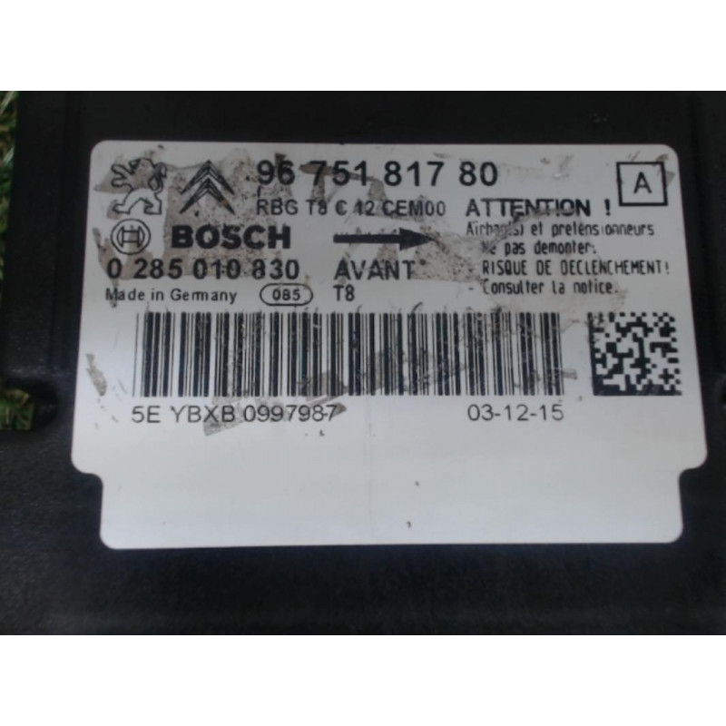 Boitier air bag PEUGEOT 3008 PHASE 2 d’occasion