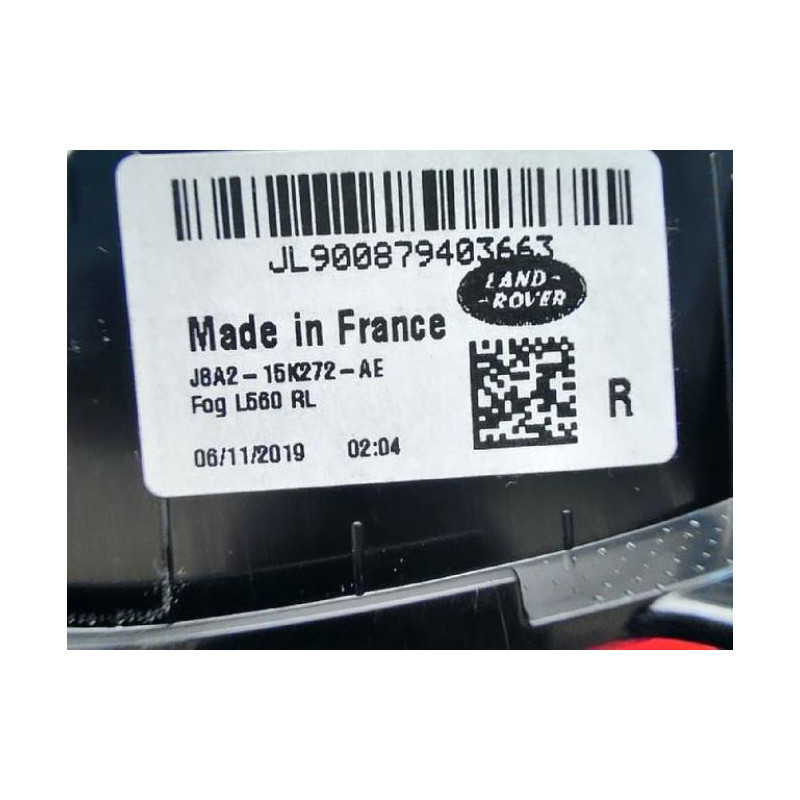 Anti brouillard arriere droit LAND ROVER RANGE ROVER VELAR d’occasion
