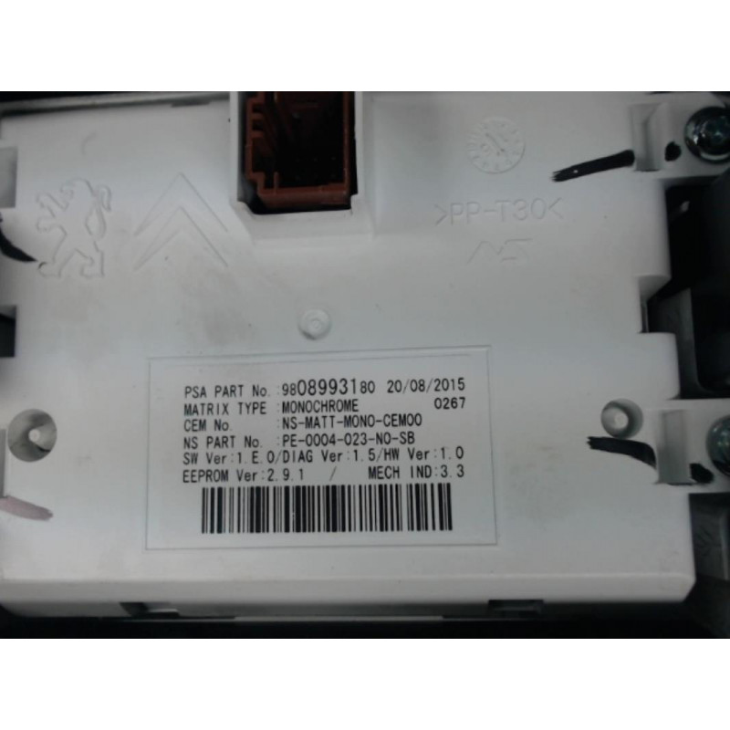 Compteur PEUGEOT 3008 PHASE 2 d’occasion