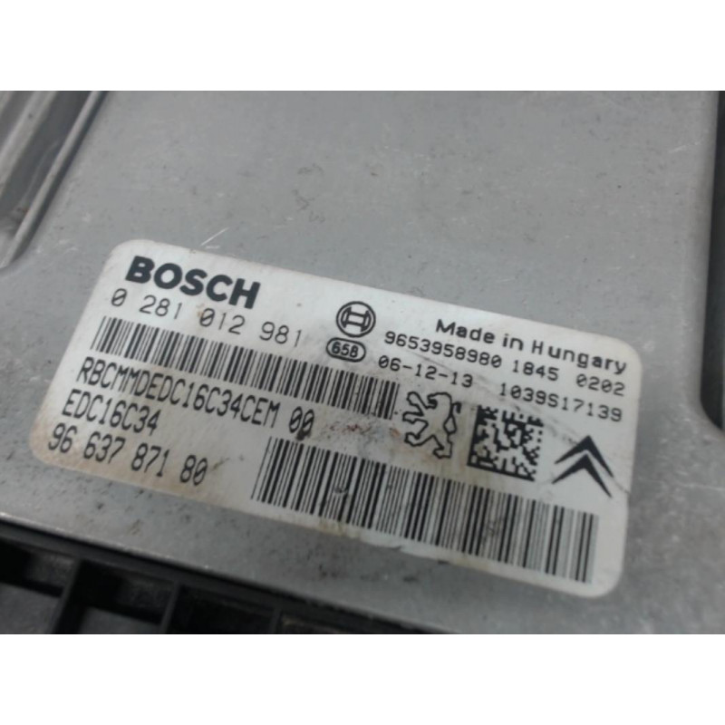 Calculateur moteur CITROEN C4PICASSO PICAS GD d’occasion