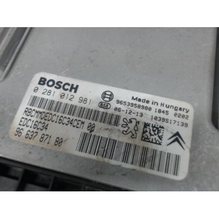 Calculateur moteur CITROEN C4PICASSO PICAS GD d’occasion